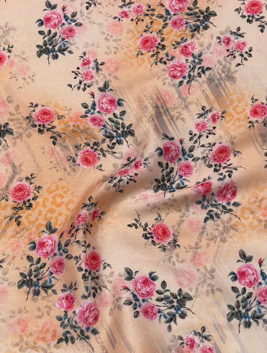 Modal Satin Floral Prints