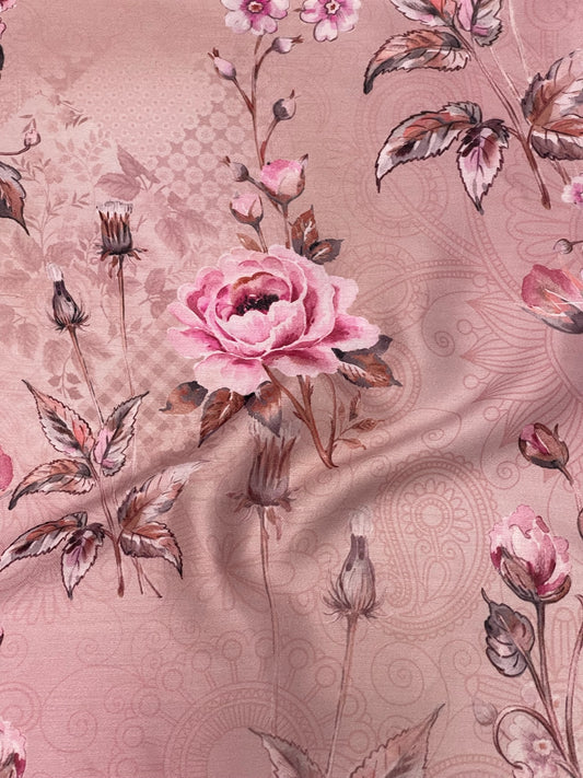 Modal Satin Floral Prints