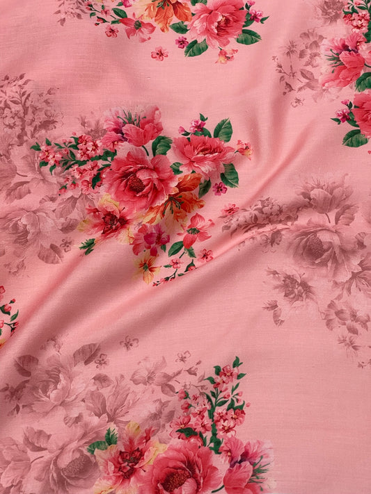 Modal Satin Floral Prints