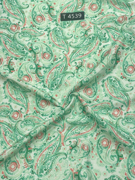 Beautiful Paisley Print Crepe