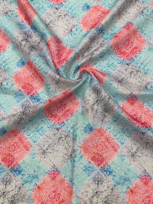 BANDHANI PRINT ON MUSLIN