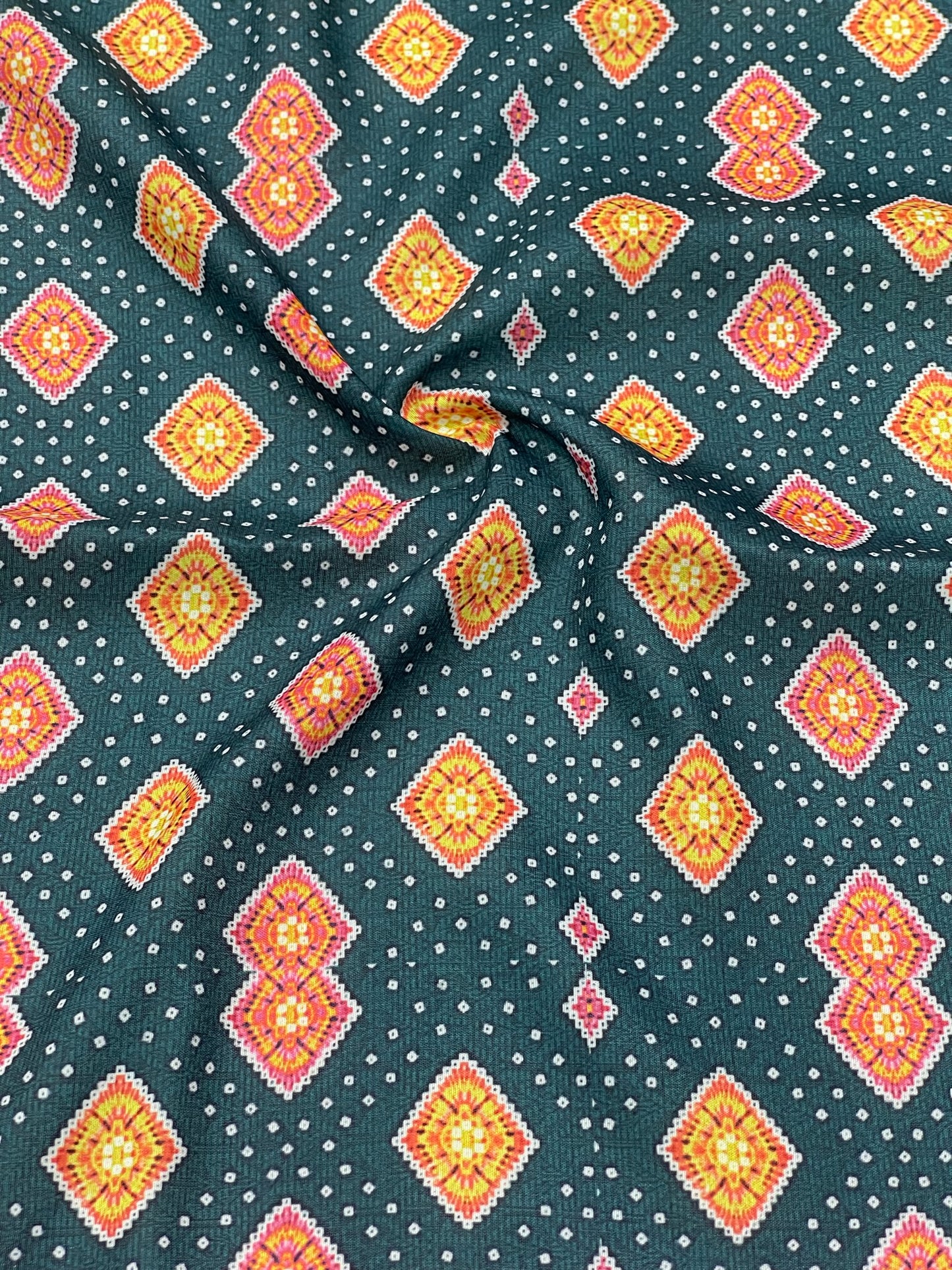 BANDHANI PRINT ON MUSLIN