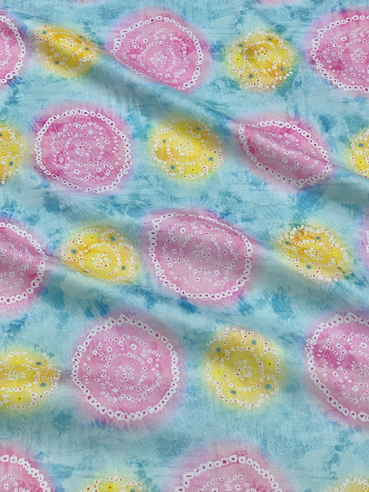 BANDHANI PRINT ON MUSLIN