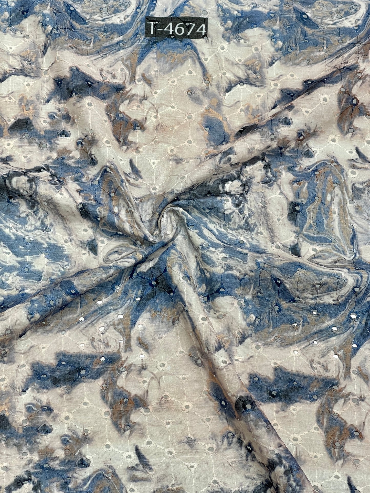 COTTON HAKOBA MARBLE PRINTS