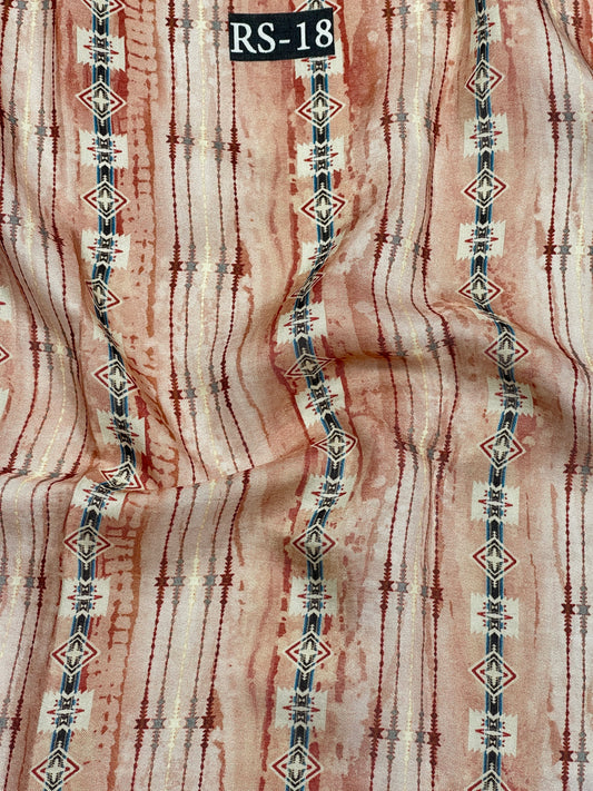 Ethnic Print On Pure Viscose Muslin