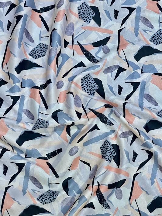 Rayon Abstract Mix Print