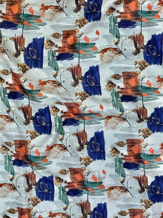 Rayon Abstract Mix Print