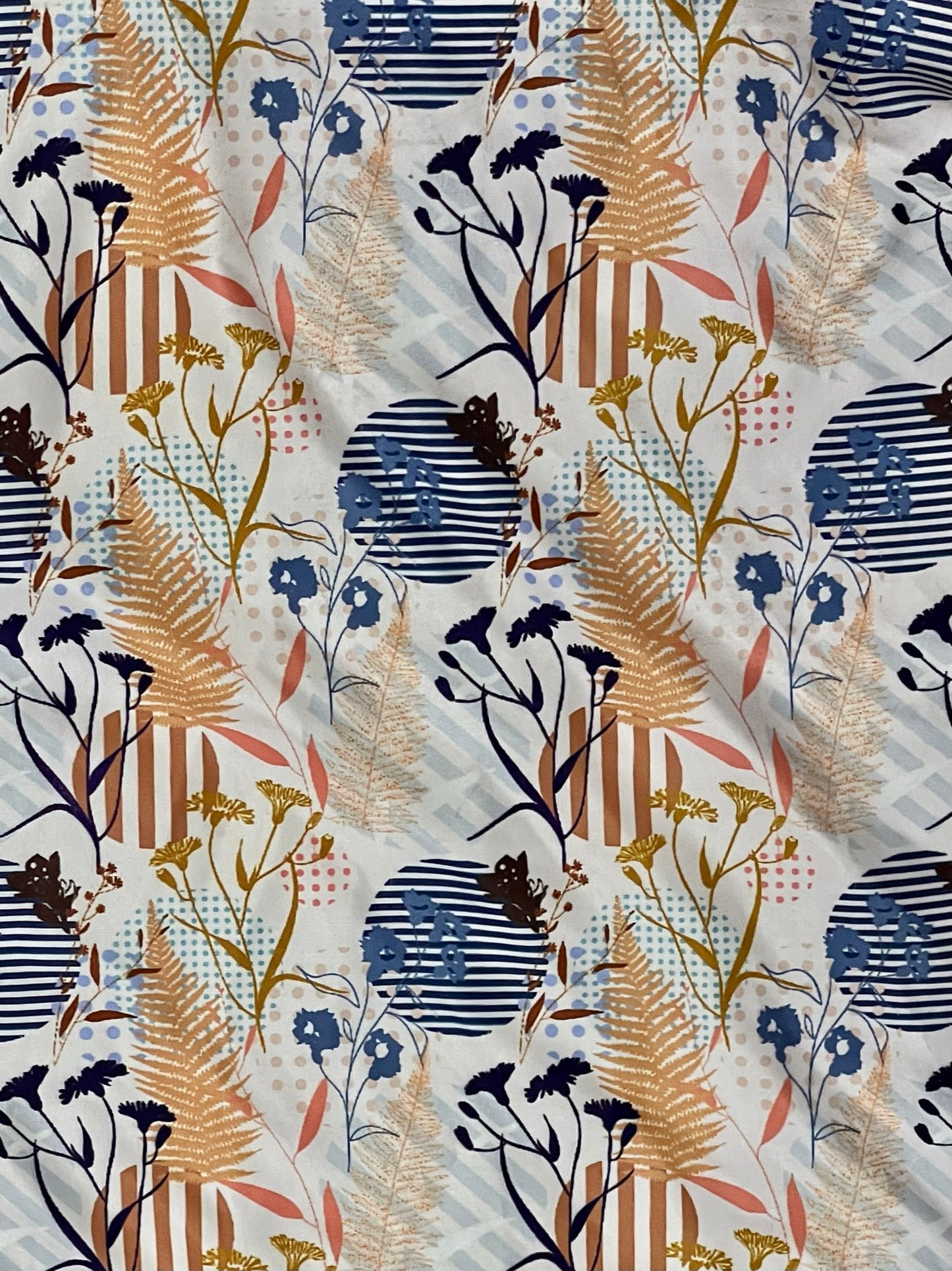 Rayon Abstract Mix Print