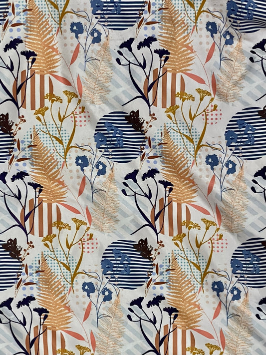 Rayon Abstract Mix Print