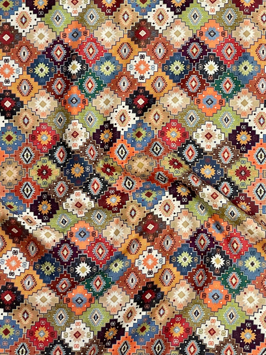 Rayon Abstract Mix Print