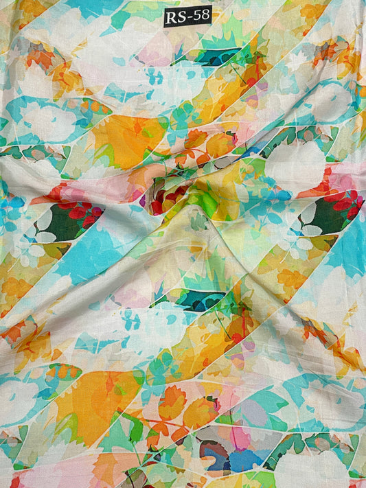 Pure Viscose Muslin Abstract Collection