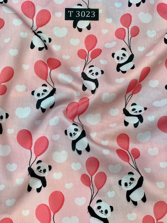 Kids Cartoon Print on Muslin