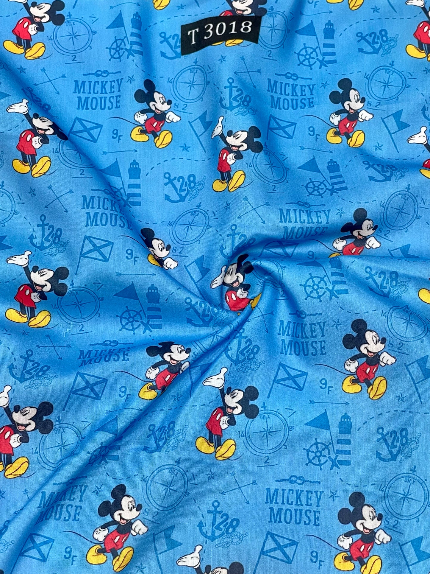 Kids Cartoon Print on Muslin