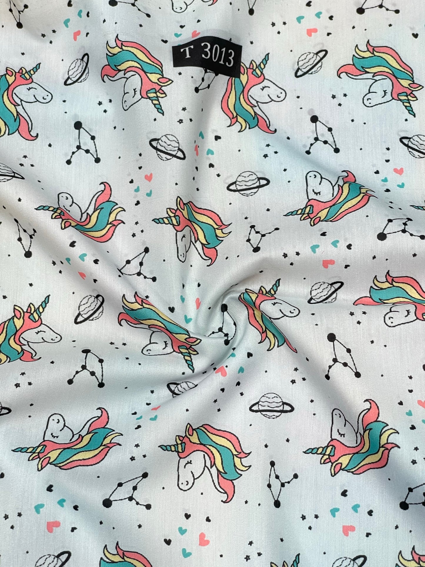 Kids Cartoon Print on Muslin