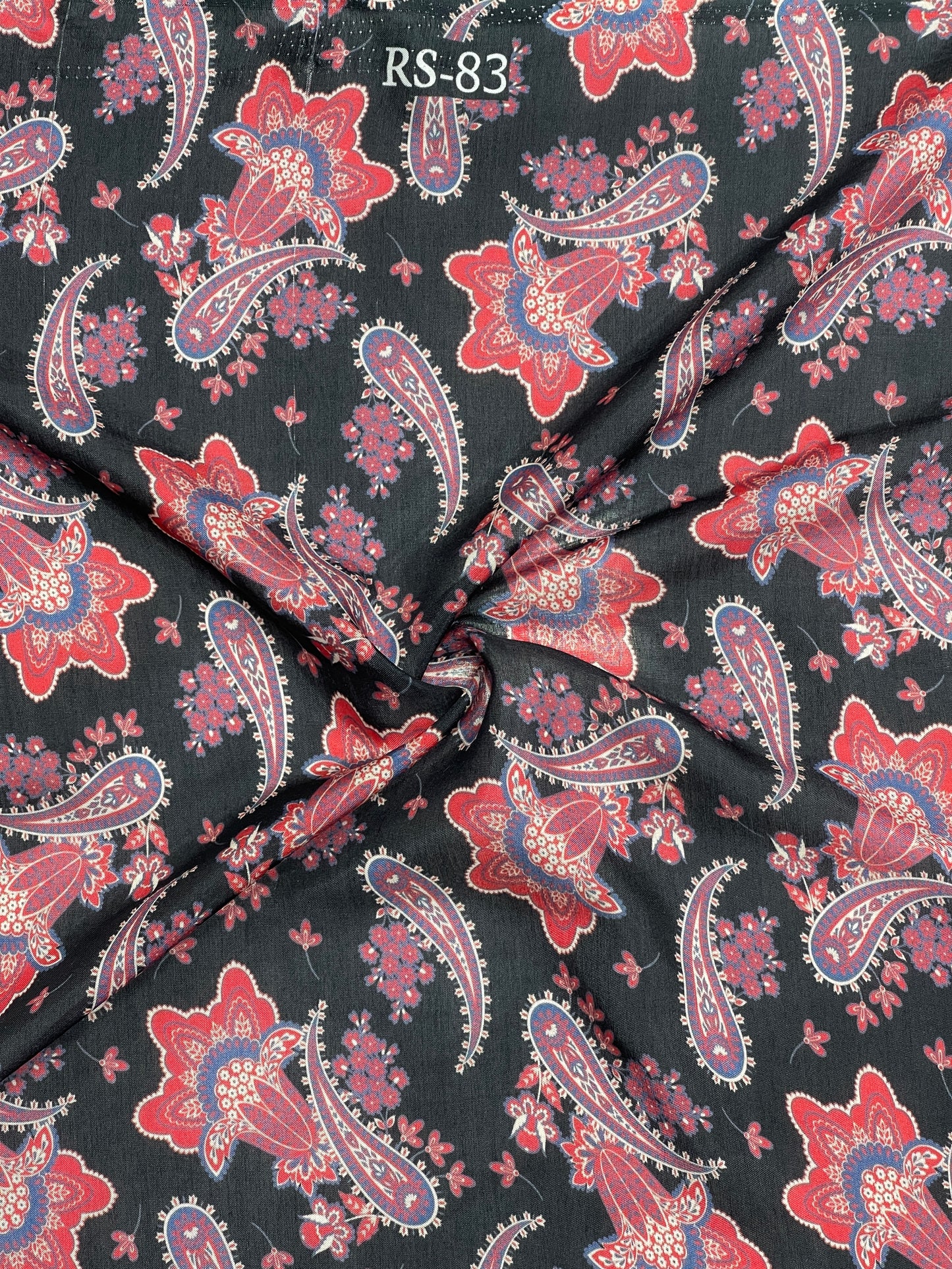 Pure Viscose Muslin Paisley Floral Print