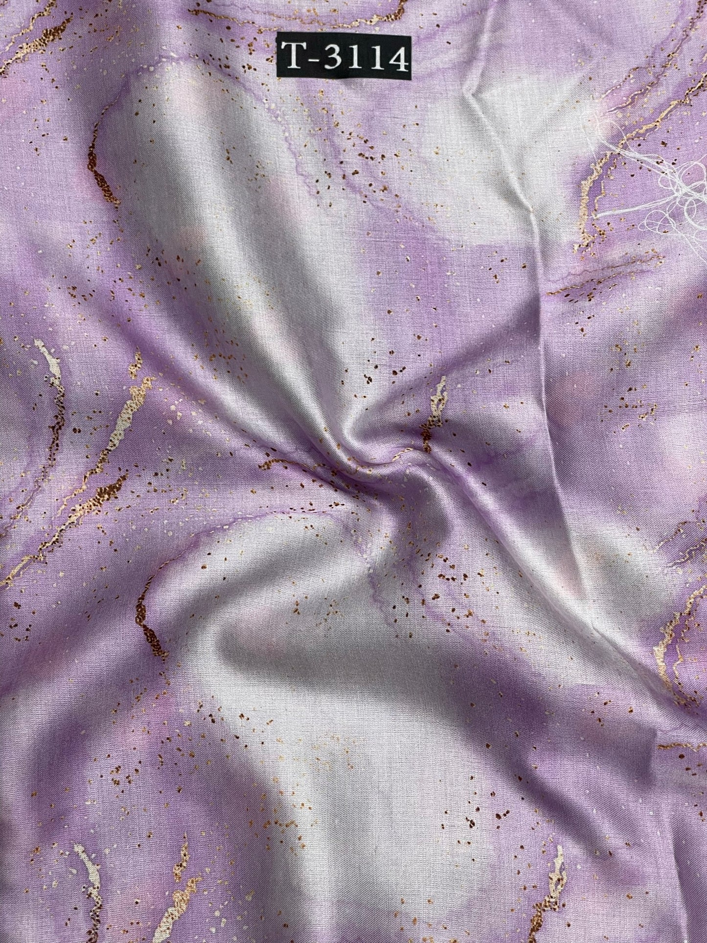 Modal Satin Marble Print