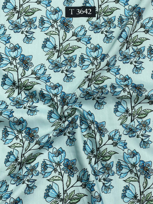 Alluring Floral Print on Muslin