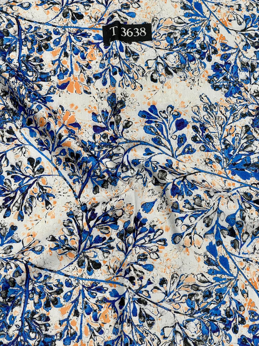 Alluring Floral Print on Muslin