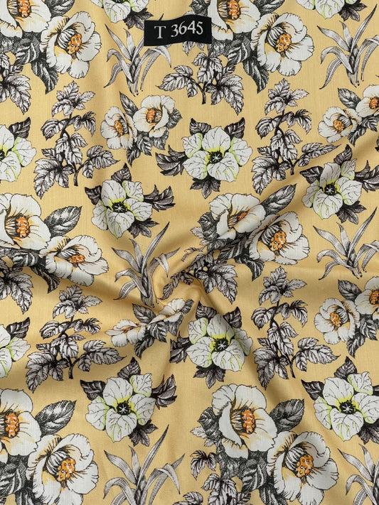 Alluring Floral Print on Muslin