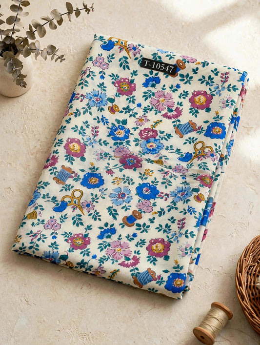 Wholesale T-10547 Attractive Floral Print On Georgette - GEORGETTE | The Wardrobe Fabrics