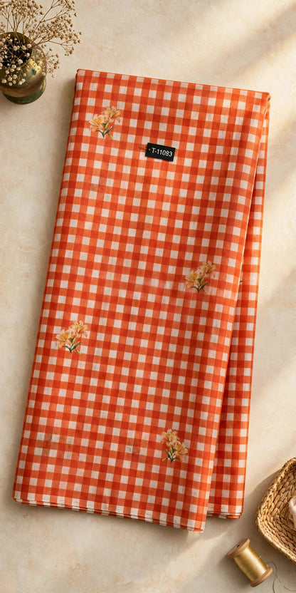 Wholesale T-11093 Lily Gingham Prints - CHANDERI | The Wardrobe Fabrics