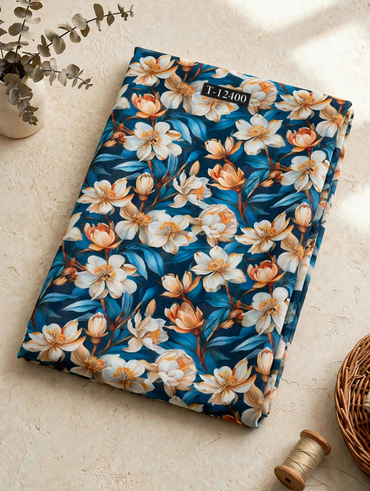 Wholesale T-12400 Georgette Floral Digital Prints - GEORGETTE | The Wardrobe Fabrics