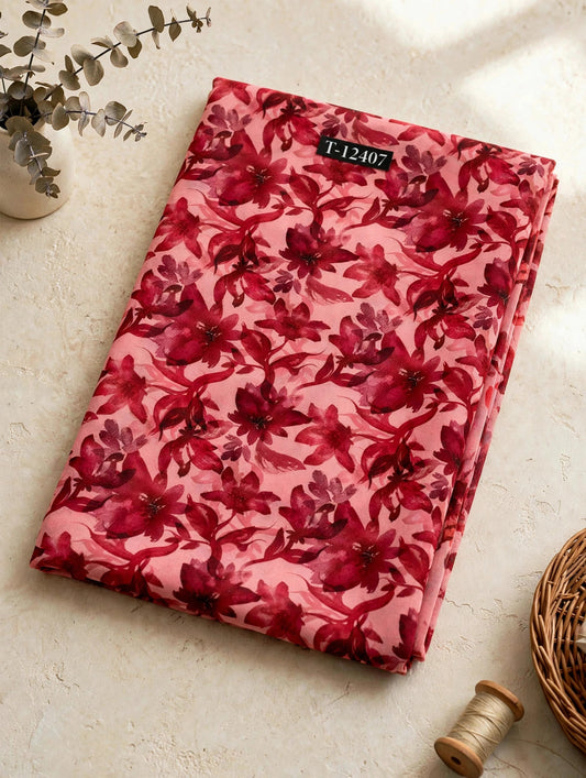 Wholesale T-12407 Georgette Floral Digital Prints - GEORGETTE | The Wardrobe Fabrics