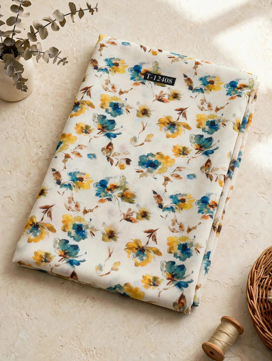 Wholesale T-12408 Georgette Floral Digital Prints - GEORGETTE | The Wardrobe Fabrics