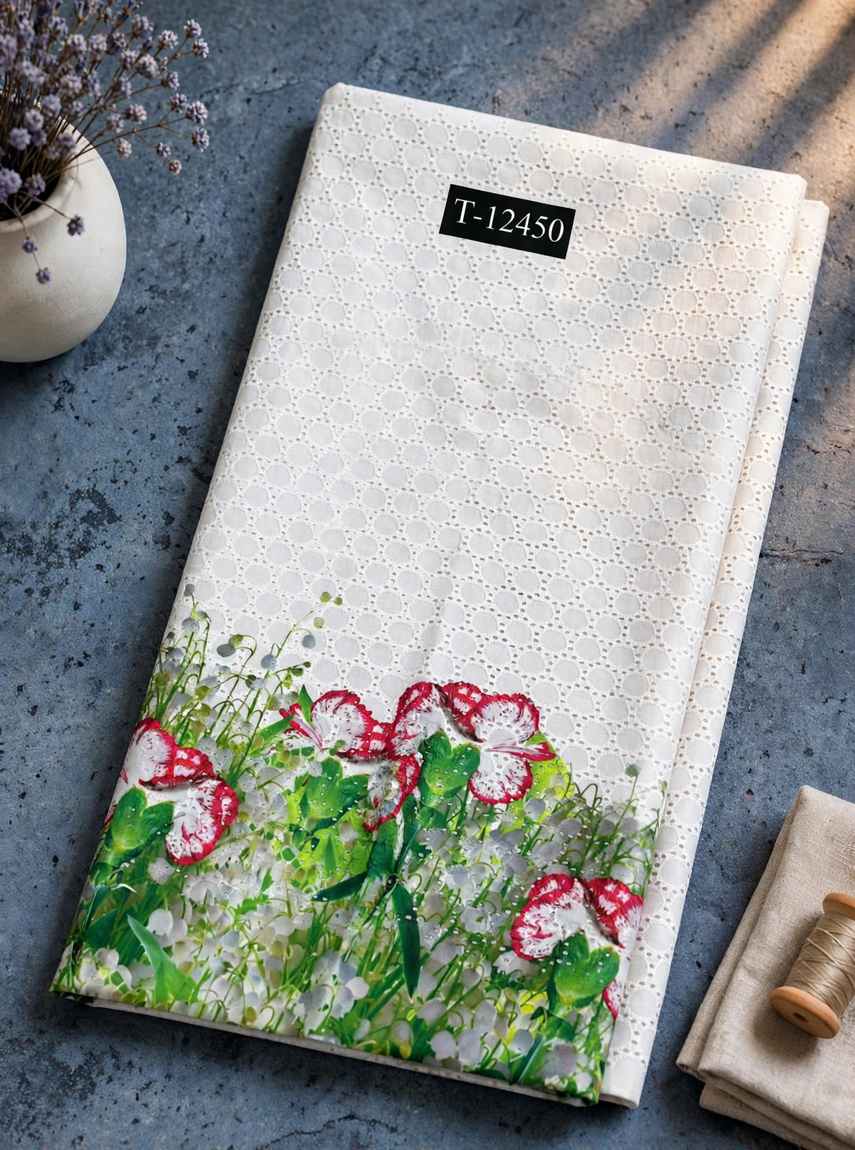 Wholesale T-12450 Hakoba Floral Prints Daman Concept - HAKOBA FOOTBALL | The Wardrobe Fabrics