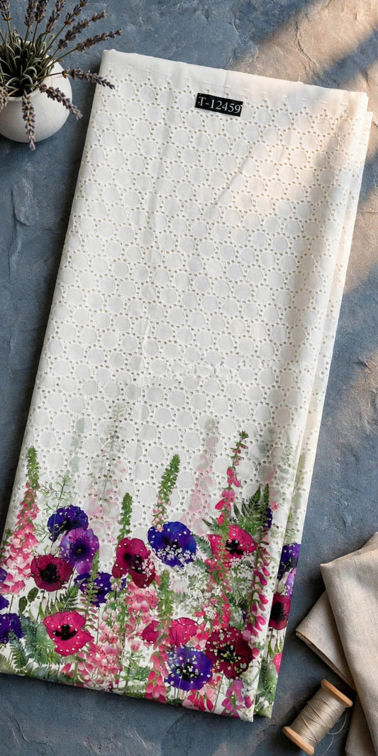 Wholesale T-12459 Hakoba Floral Prints Daman Concept - HAKOBA FOOTBALL | The Wardrobe Fabrics