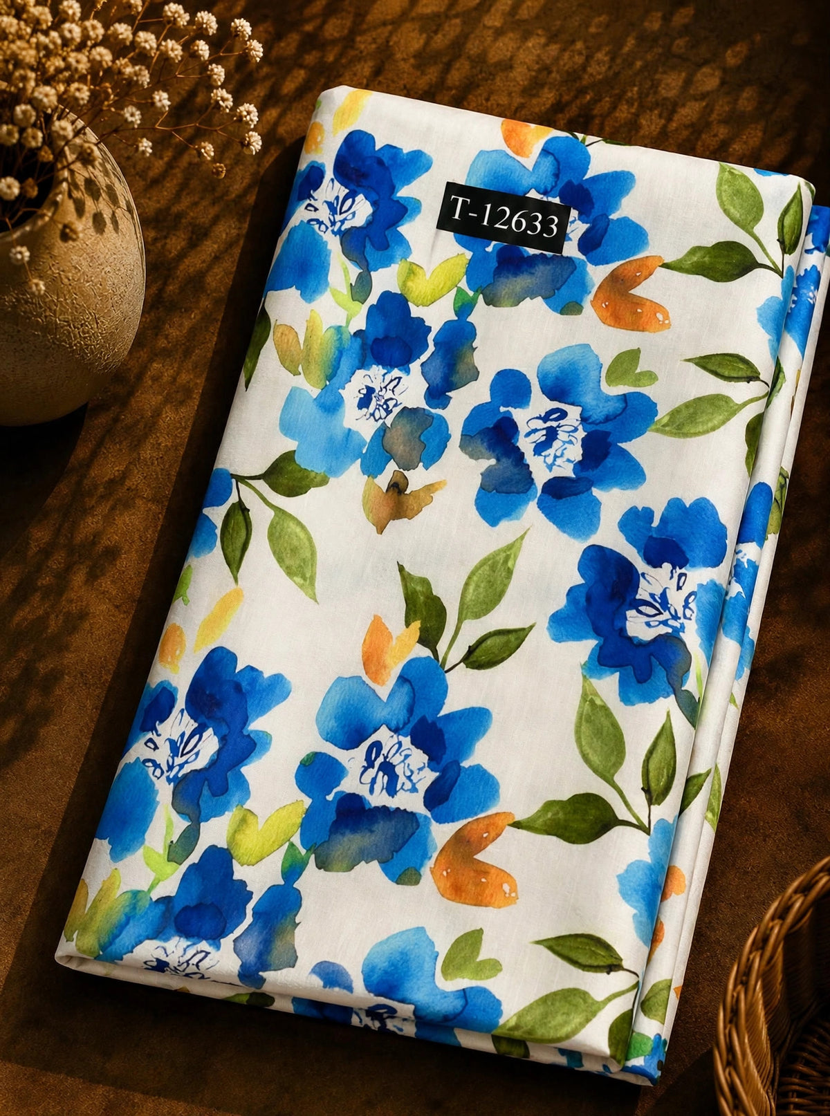 Wholesale T-12633 Beautiful Floral Prints On Muslin - MUSLIN | The Wardrobe Fabrics