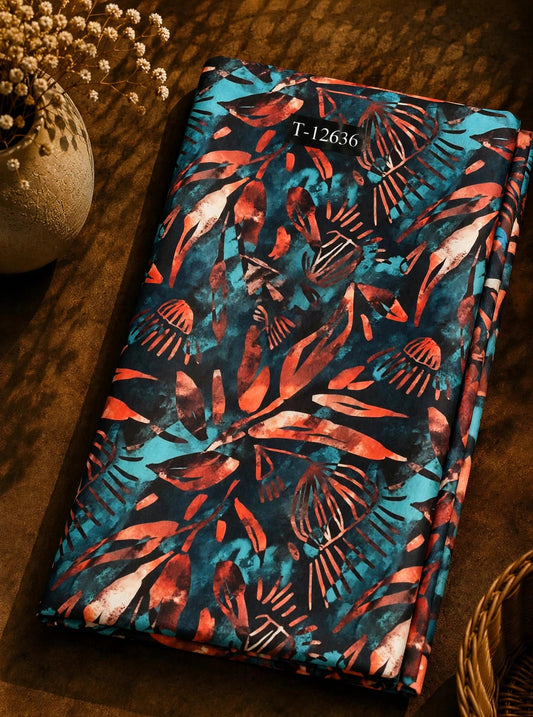 Wholesale T-12636 Beautiful Floral Prints On Muslin - MUSLIN | The Wardrobe Fabrics