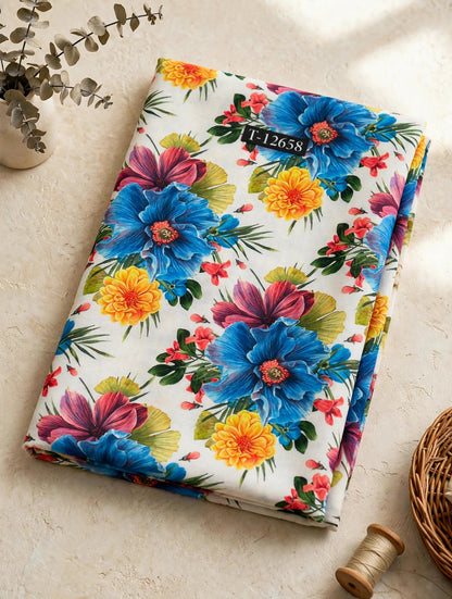 Wholesale T-12658 Georgette Best Selling Floral Prints - GEORGETTE | The Wardrobe Fabrics