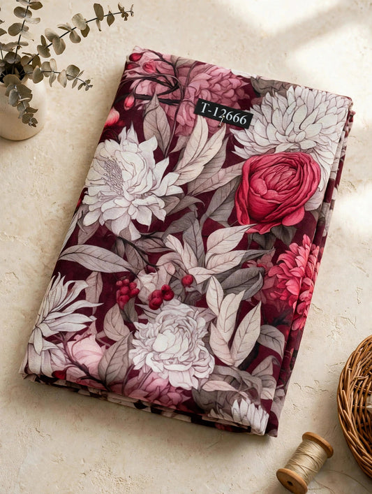 Wholesale T-12666 Georgette Best Selling Floral Prints - GEORGETTE | The Wardrobe Fabrics