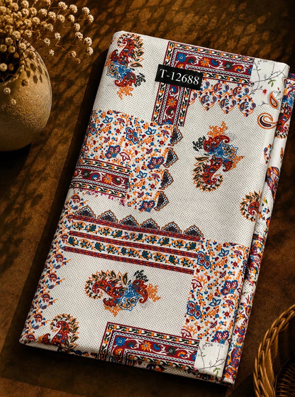 Wholesale T-12688 Premium Floral Prints On Muslin - MUSLIN | The Wardrobe Fabrics