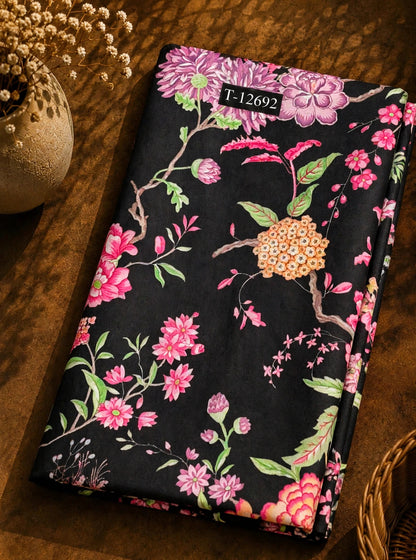 Wholesale T-12692 Beautiful Floral Prints On Muslin - MUSLIN | The Wardrobe Fabrics