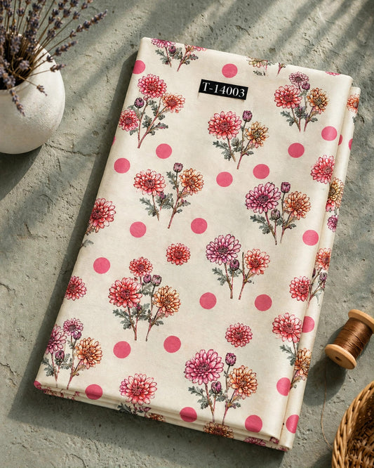 Wholesale T-14003 Super Trending Floral Crepe Design 13 - CREPE | The Wardrobe Fabrics