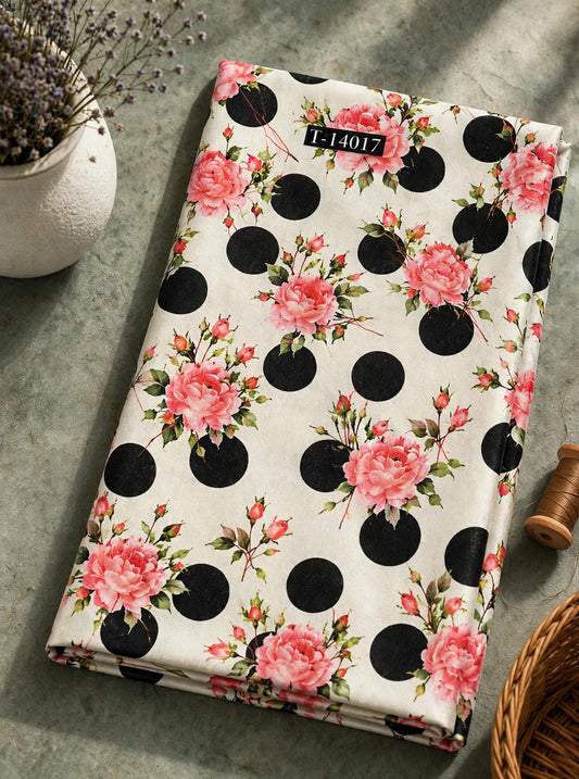 Wholesale T-14017 Super Trending Floral Crepe Design 19 - CREPE | The Wardrobe Fabrics
