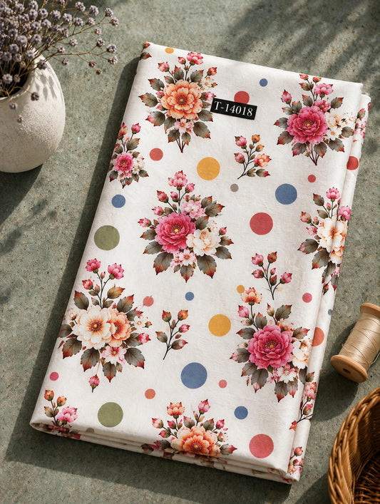 Wholesale T-14018 Super Trending Floral Crepe Design 11 - CREPE | The Wardrobe Fabrics