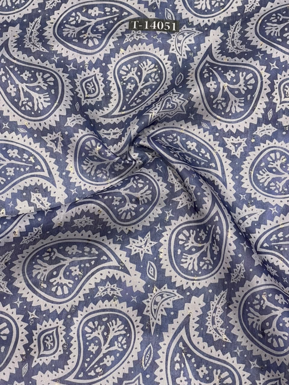 Wholesale T-14051 original fabric photo - CHANDERI BUTTA | The Wardrobe Fabrics