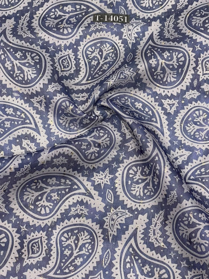 Wholesale T-14051 original fabric photo - CHANDERI BUTTA | The Wardrobe Fabrics