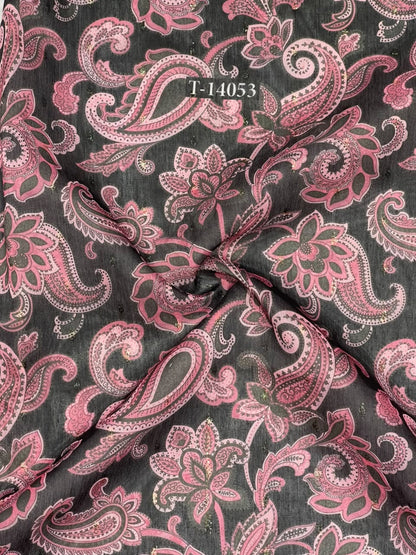 Wholesale T-14053 original fabric photo - CHANDERI BUTTA | The Wardrobe Fabrics