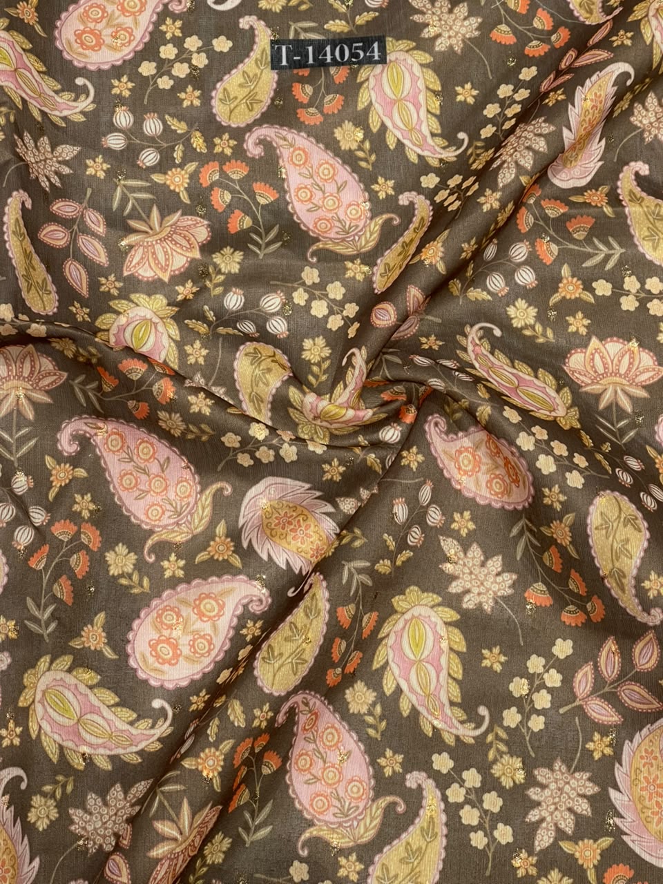 Wholesale T-14054 original fabric photo - CHANDERI BUTTA | The Wardrobe Fabrics