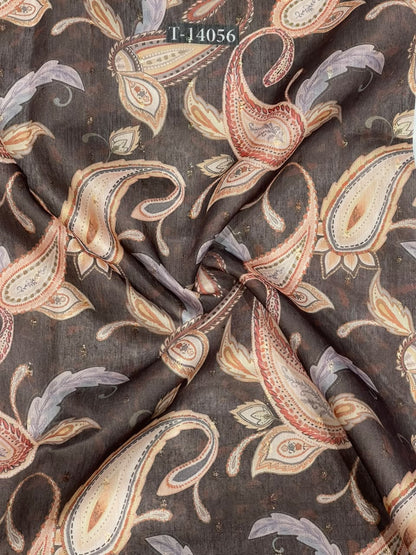 Wholesale T-14056 original fabric photo - CHANDERI BUTTA | The Wardrobe Fabrics