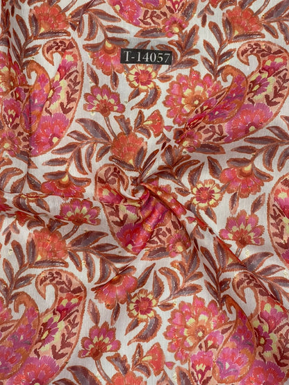 Wholesale T-14057 original fabric photo - CHANDERI BUTTA | The Wardrobe Fabrics
