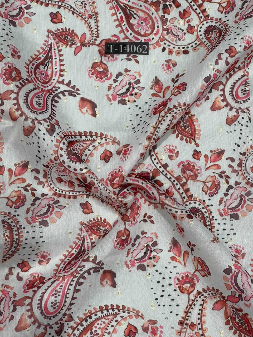 Wholesale T-14062 original fabric photo - CHANDERI BUTTA | The Wardrobe Fabrics