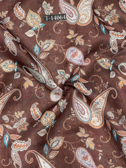 Wholesale T-14064 original fabric photo - CHANDERI BUTTA | The Wardrobe Fabrics