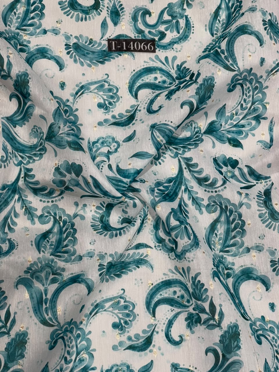 Wholesale T-14066 original fabric photo - CHANDERI BUTTA | The Wardrobe Fabrics