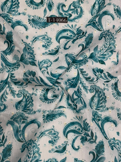 Wholesale T-14066 original fabric photo - CHANDERI BUTTA | The Wardrobe Fabrics