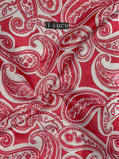 Wholesale T-14070 original fabric photo - CHANDERI BUTTA | The Wardrobe Fabrics